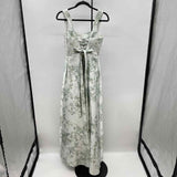 Alfred Sung Women's Size 4 Green Floral Gown/Evening Wear