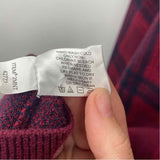 Orvis Women's Size M maroon Plaid Sweater