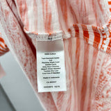 Talbots Women's Size 1XP Orange Stripe Sleeveless Shirt