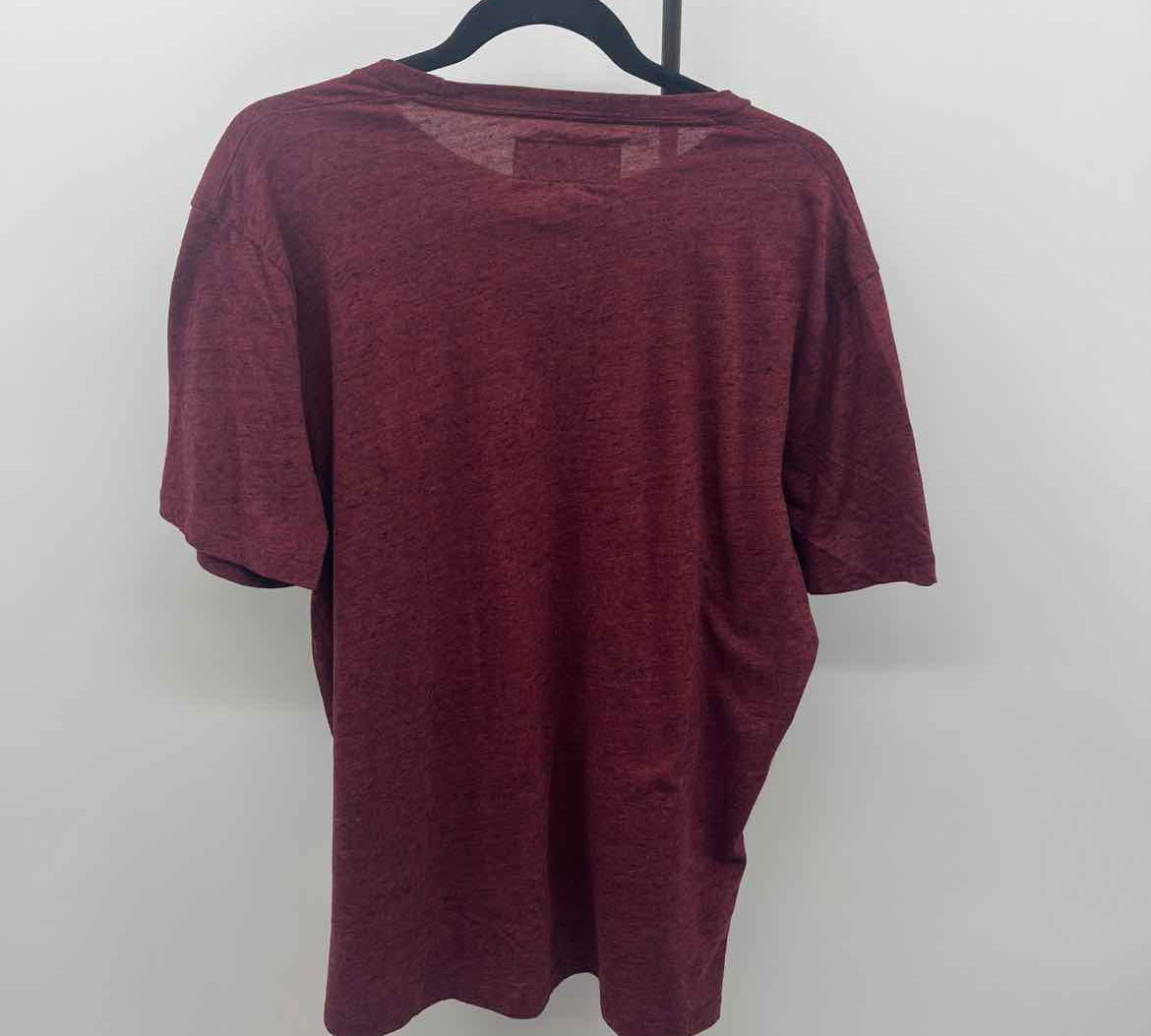 Abercrombie & Fitch Men's Size XL Maroon Heathered T-shirt