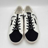 Vintage Women's Shoe Size 11 White Solid Sneakers