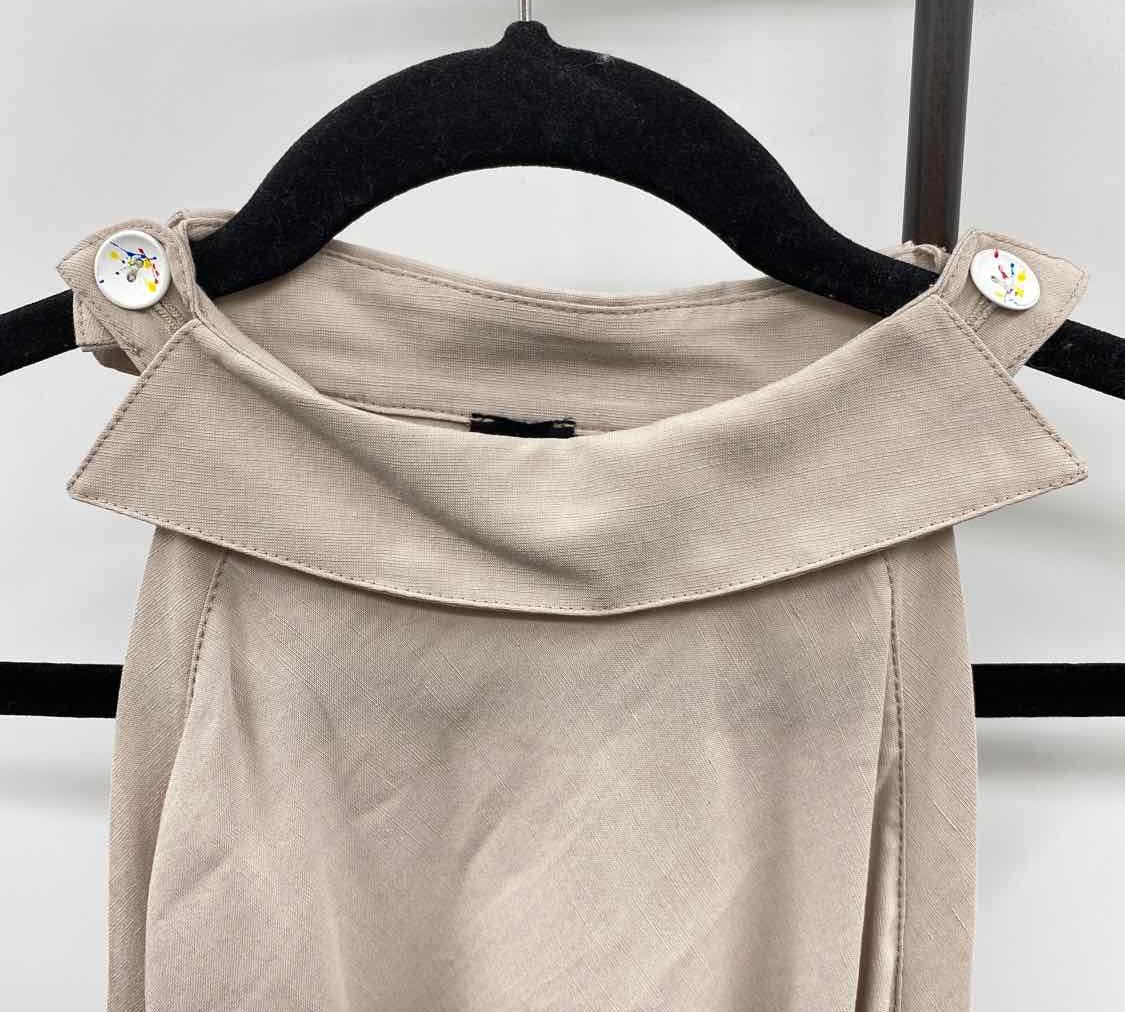 Live Your Mark Women's Size XS Beige Textured Sleeveless Shirt