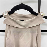Live Your Mark Women's Size XS Beige Textured Sleeveless Shirt