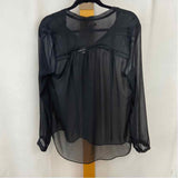 NYDJ Women's Size S Black Solid Long Sleeve Shirt