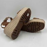 Crown Vintage Women's Shoe Size 8 Caramel Solid Sandals