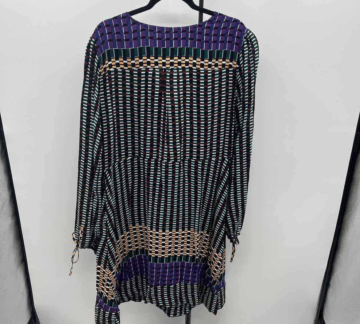 Maeve Junior's Size 18W Multi-Color lines Dress