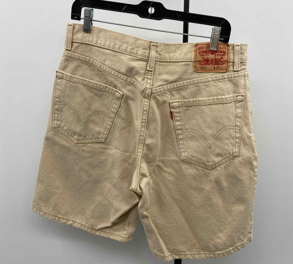 Levi Strauss Men's Size 34 Beige Solid Shorts