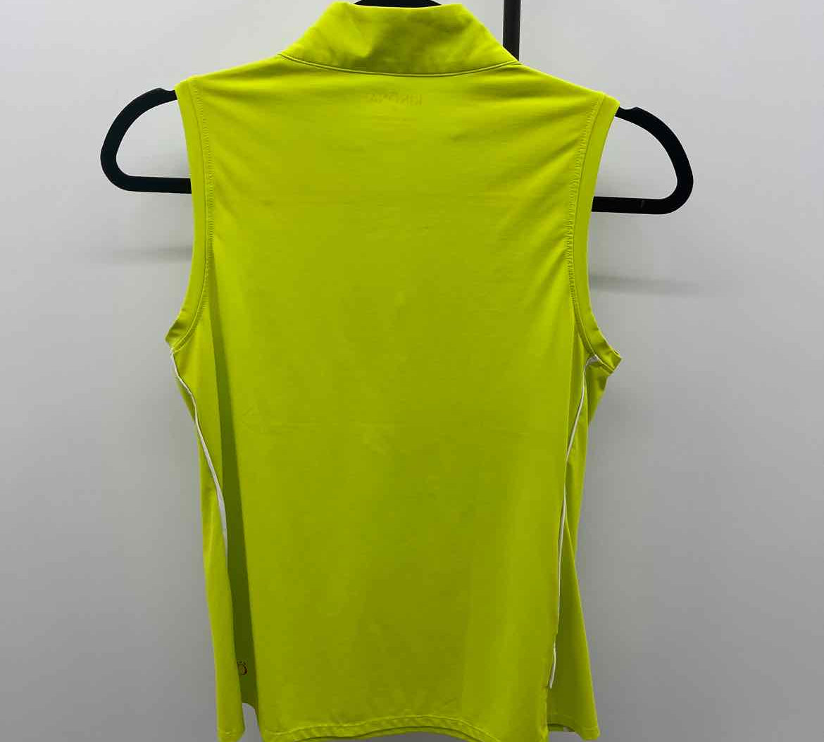 KINONA Women's Size S Green Solid Sleeveless Shirt
