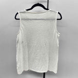 Talbots Women's Size S White Textured Sleeveless Shirt