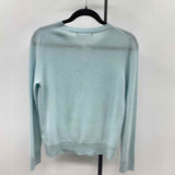 quince Women's Size S Blue Textured Sweater