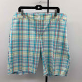 Talbots Women's Size 18W Aqua Plaid Shorts