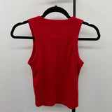Old Navy Women's Size S Red Ribbed Sleeveless Shirt