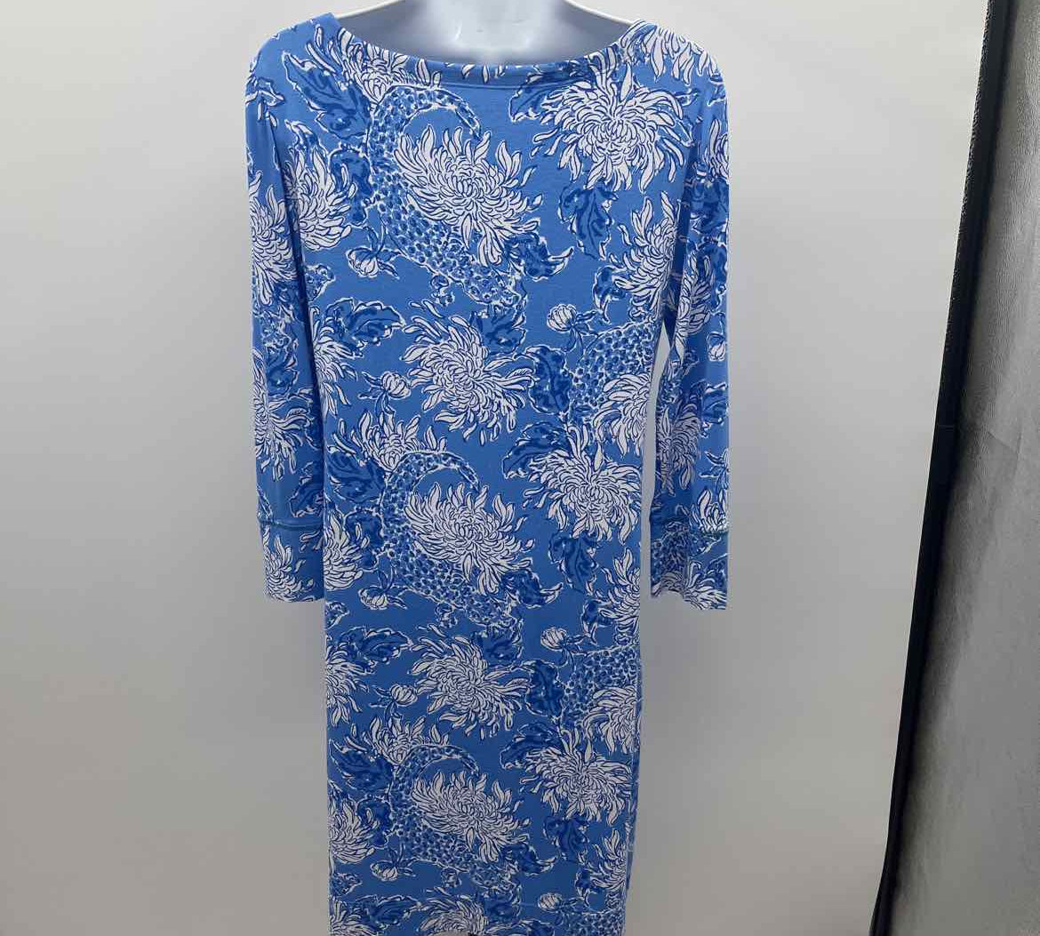 Lilly Pulitzer Women's Size 6 Blue Floral Dress