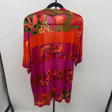 Chico's Women's Size M Orange Floral Cardigan