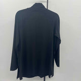 JJill Women's Size M Black Solid Long Sleeve Shirt