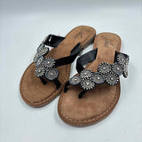 Azura Women's Shoe Size 7 Black Beaded Sandals