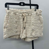 OAS Women's Size 10 Ivory Textured Shorts