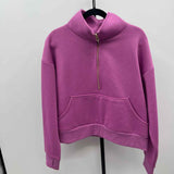 Charlie Paige Women's Size L/XL Lilac Solid Sweatshirt