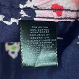 Ralph Lauren Women's Size XL Navy Floral Long Sleeve Shirt