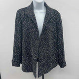 Lafayette 148 Women's Size L Black Flecked Jacket