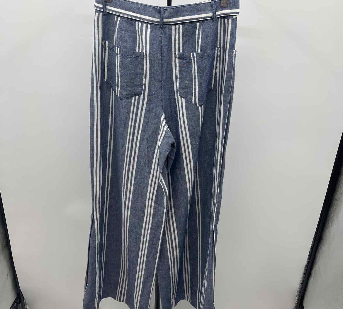 Anthropologie Women's Size 4 Blue Stripe Pants