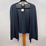 purejill Women's Size L Navy Solid Cardigan