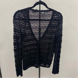 Inc Women's Size S Black Textured Cardigan
