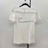 Bella Canvas Women's Size XL White Words T-Shirt