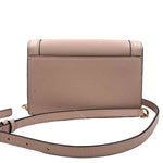 BAck MICHAEL KORS Blush Pink Leather FULL FLAP Crossbody Purse