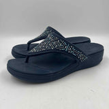 Crocs Women's Shoe Size 9 Navy Textured Sandals