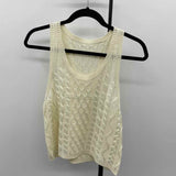 Unbranded Women's Size S Ivory Cable Knit Tank