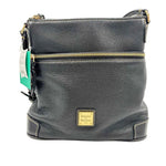 DOONEY & BOURKE Black Pebble Grain Leather Adjustable Crossbody Purse