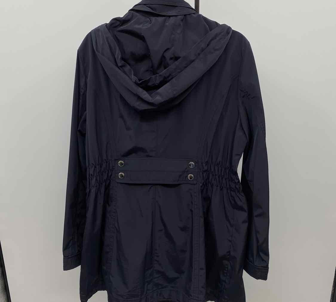 Laundry by Shelli Segal Women's Size XL Navy Solid Coat