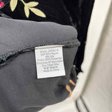 Johnny Was Women's Size M Black Patchwork Long Sleeve Shirt