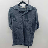 Walter Hagen Men's Size S Navy Camoflauge Short Sleeve Shirt