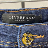 Liverpool Women's Size 8 Blue Solid Jeans