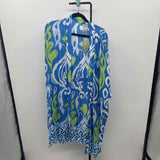 Chico's Women's Size S/M Blue Batik Cardigan
