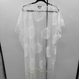 David & Young Women's Size One Size White Lace Cardigan