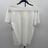 J Crew Women's Size L White Words T-Shirt