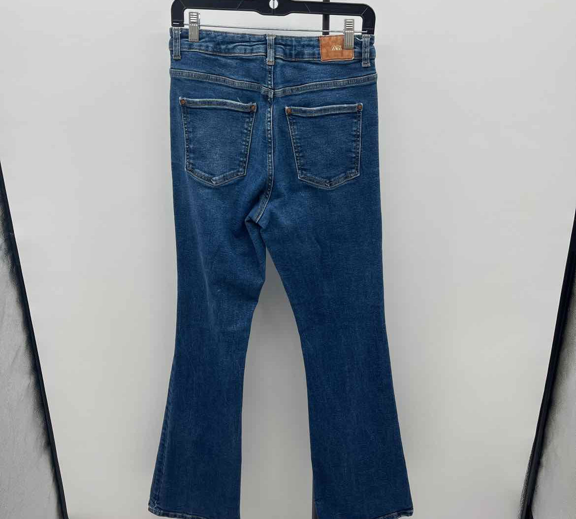 Zara Junior's Size 8 Blue Solid Jeans