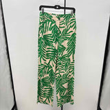H&M Junior's Size 4 Green Leaf Pants