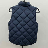 J Crew Women's Size M Navy Quilted Vest