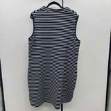 Leota Women's Size 20 Navy Stripe Dress