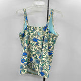 Lands End Women's Size 16 Ivory Floral Swimsuit - Separate