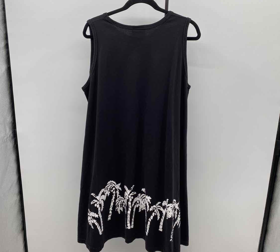 Michigan Rag Co. Women's Size One Size Black Palm Trees Dress