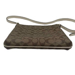 Bottom COACH Brown Signature Logo C MINI ROWAN FILE BAG Purse w/Crossbody
