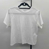 Abercrombie & Fitch Junior's Size M White Solid T-Shirt