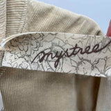 Mystree Women's Size 10 Ivory Corduroy Dress