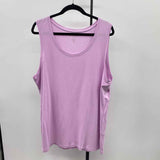 Chico's Women's Size XXL Lavender Solid Sleeveless Shirt