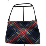 Back DOONEY & BOURKE Black Tartan Plaid BAGUETTE Shoulder Bag Purse